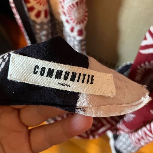 COMMUNITIE | big blanket luxury multicolor patterns scarf wrap - Picture 2 of 9